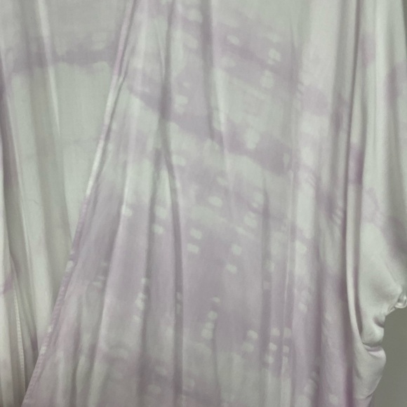 𝅺steve Madden Lavender Tie Dye Open Front Oversized One Size Fits All Kimono - Picture 4 of 6